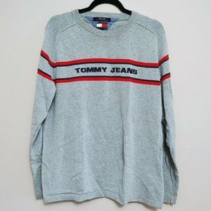 Vintage Tommy Hilfiger Sweater Men’s Large Cotton Crew Neck Long Sleeve